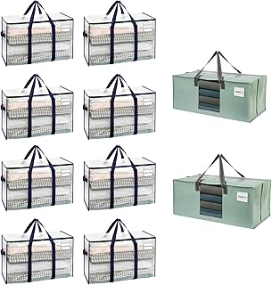 Heavy-Duty Moving Bundle with Clear and Large Storage Bags