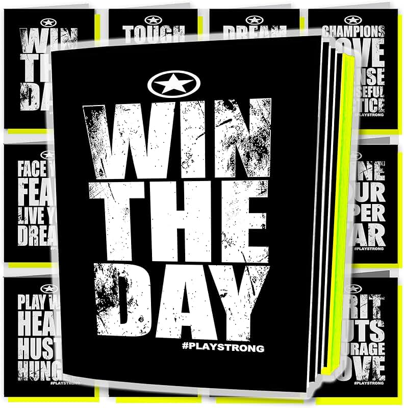 Set of 12 Motivational Sports Note Cards
