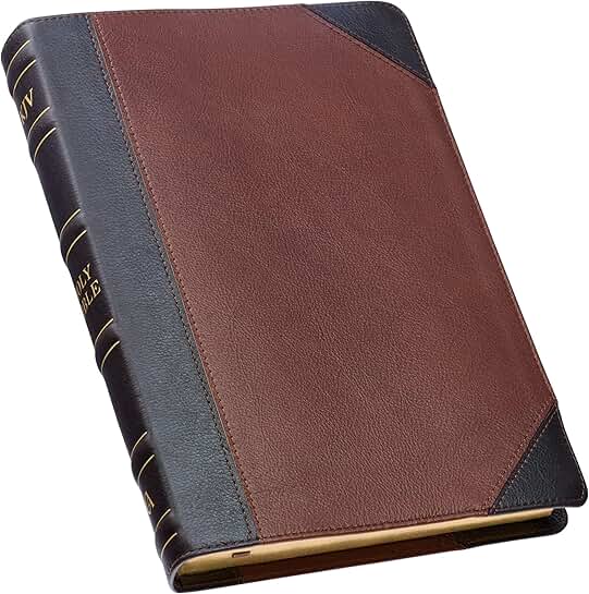 Large Print Red Letter Bible with Leather Cover