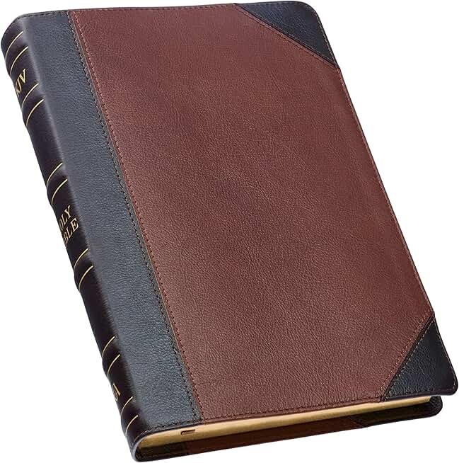 Large Print Red Letter Bible with Leather Cover
