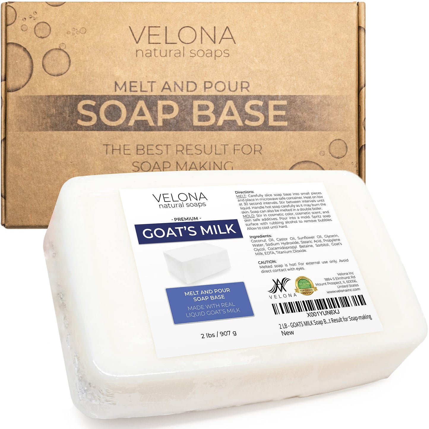 2 LB Goats Milk Soap Base for Soap-Making