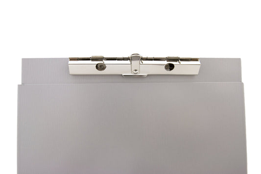 Letter Size Recycled Aluminum Form Holder with Hinged Plate