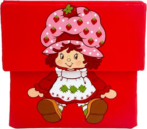 Red Strawberry Shortcake Fabric Storage Bin