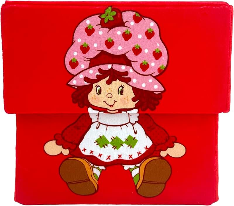 Red Strawberry Shortcake Fabric Storage Bin