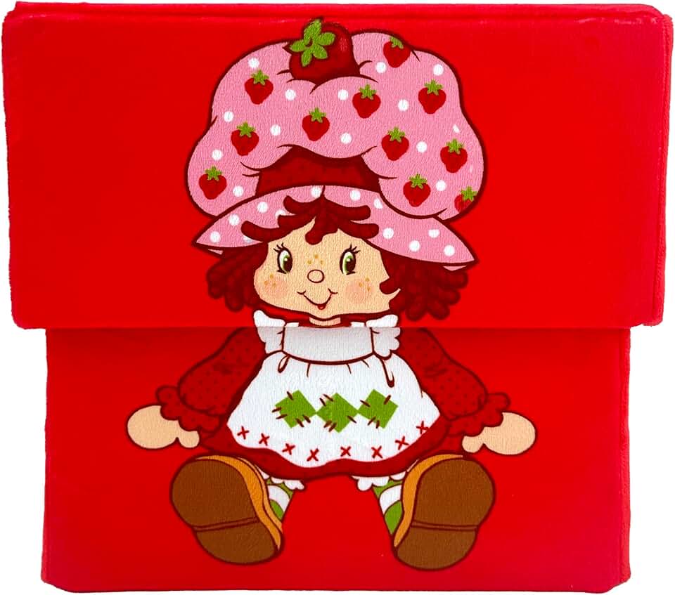 Red Strawberry Shortcake Fabric Storage Bin