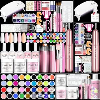 Acrylic Nail Kit with Tools and Practice Fingers