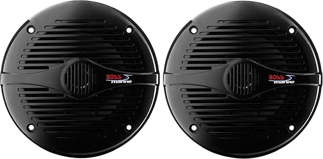 Marine 6.5 Inch Weatherproof Speakers, 200W Pair