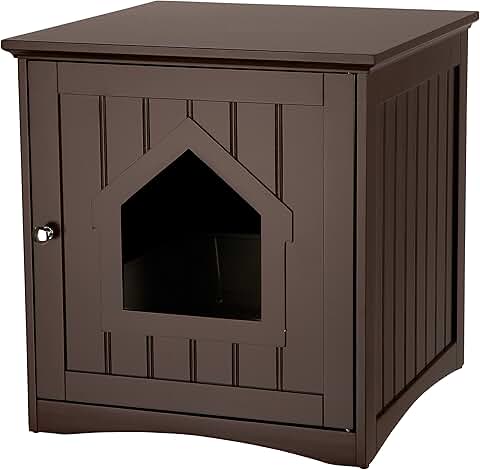 Small Cat Litter Box Enclosure with Bed