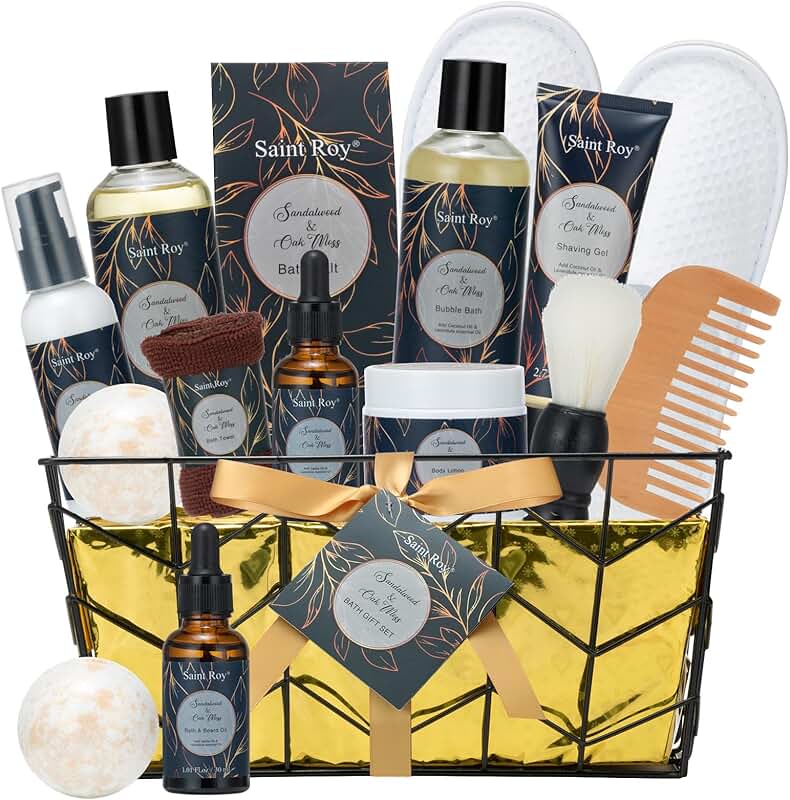Father's Day Gift Basket with Body Wash and Beard Kit