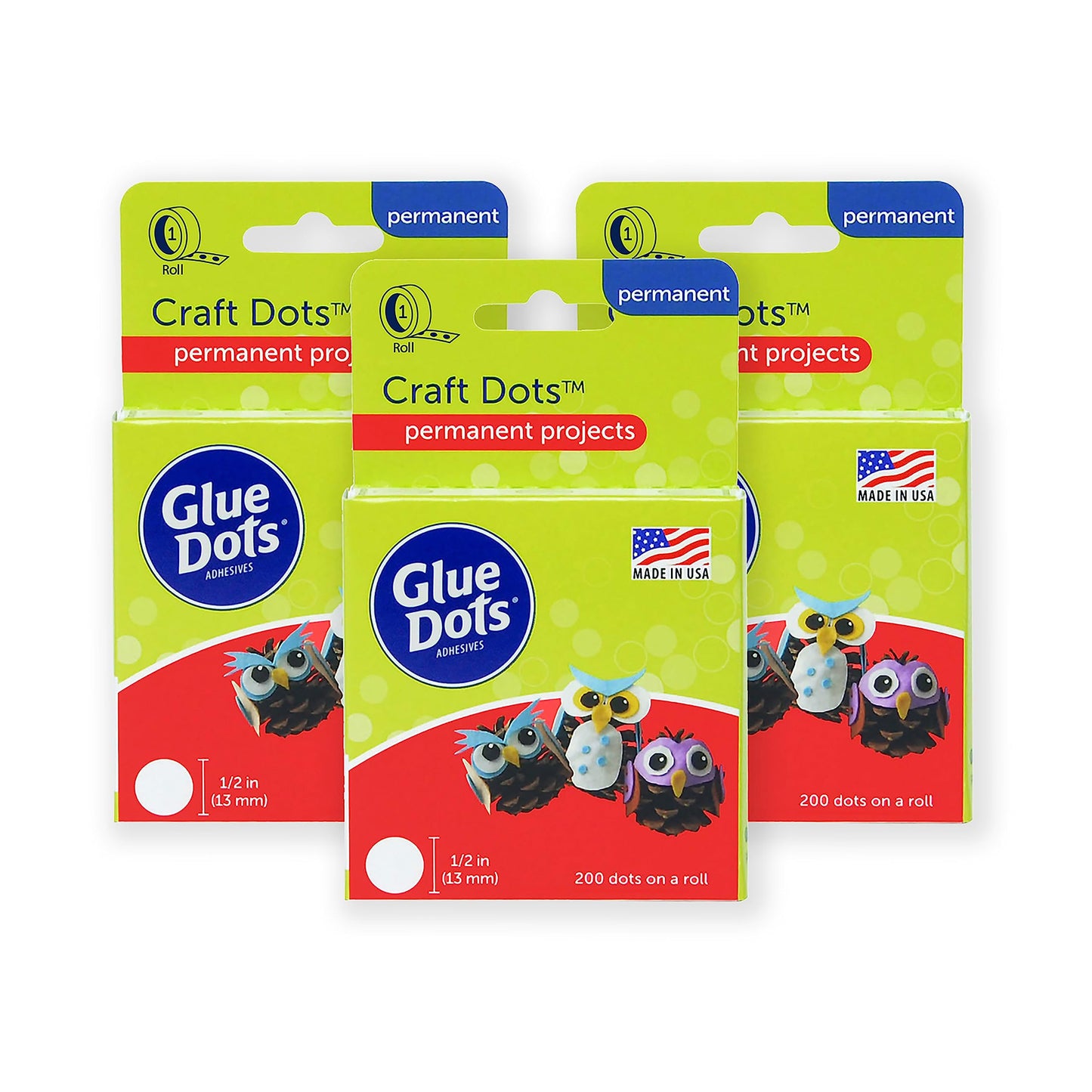 Double-Sided DIY Tape 1/2" x 5" 3 Pack