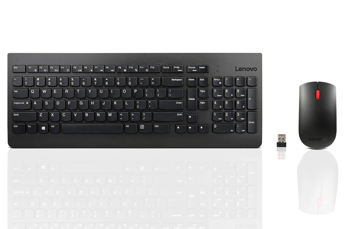 510 Wireless Keyboard & Mouse Combo, 2.4 GHz Nano USB Receiver, Full Size, Island Key Design, Left or Right Hand, 1200 DPI Optical Mouse, GX30N81775, Black