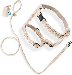 Teddy Medium Bouclé Adjustable H Harness and Leash Set