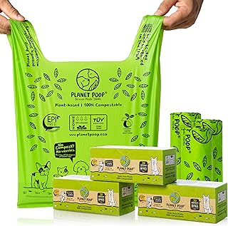 Home Compostable Dog and Cat Waste Bags with Handles