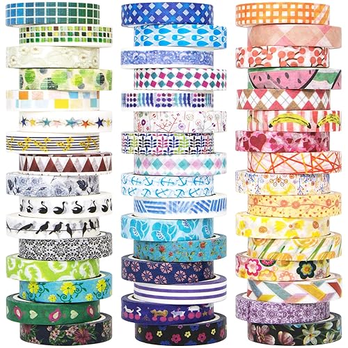 48 Rolls Decorative Washi Tape Set for Crafts