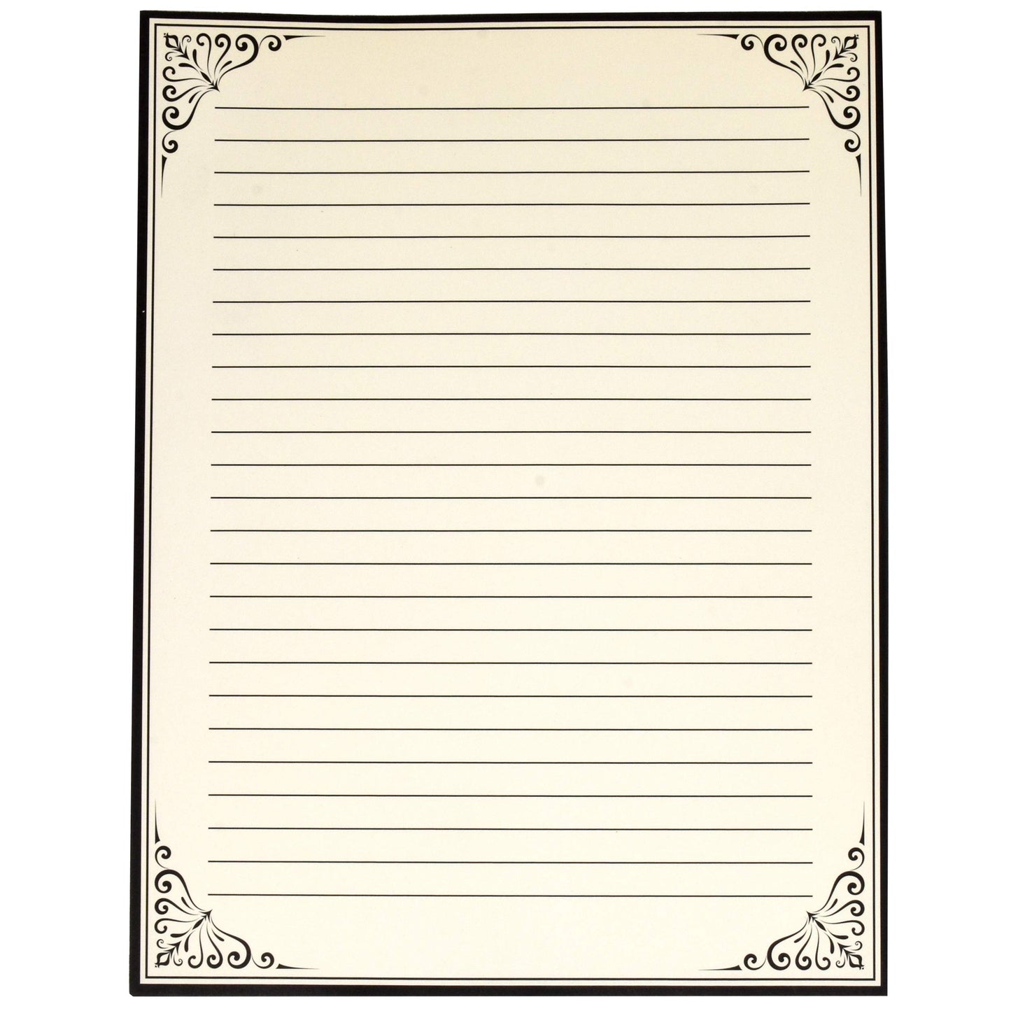 Vintage Cream Lined Stationery Sheets for Writing