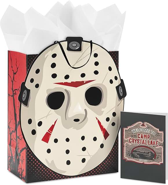 Halloween Gift Bag with Tissue Paper and Card