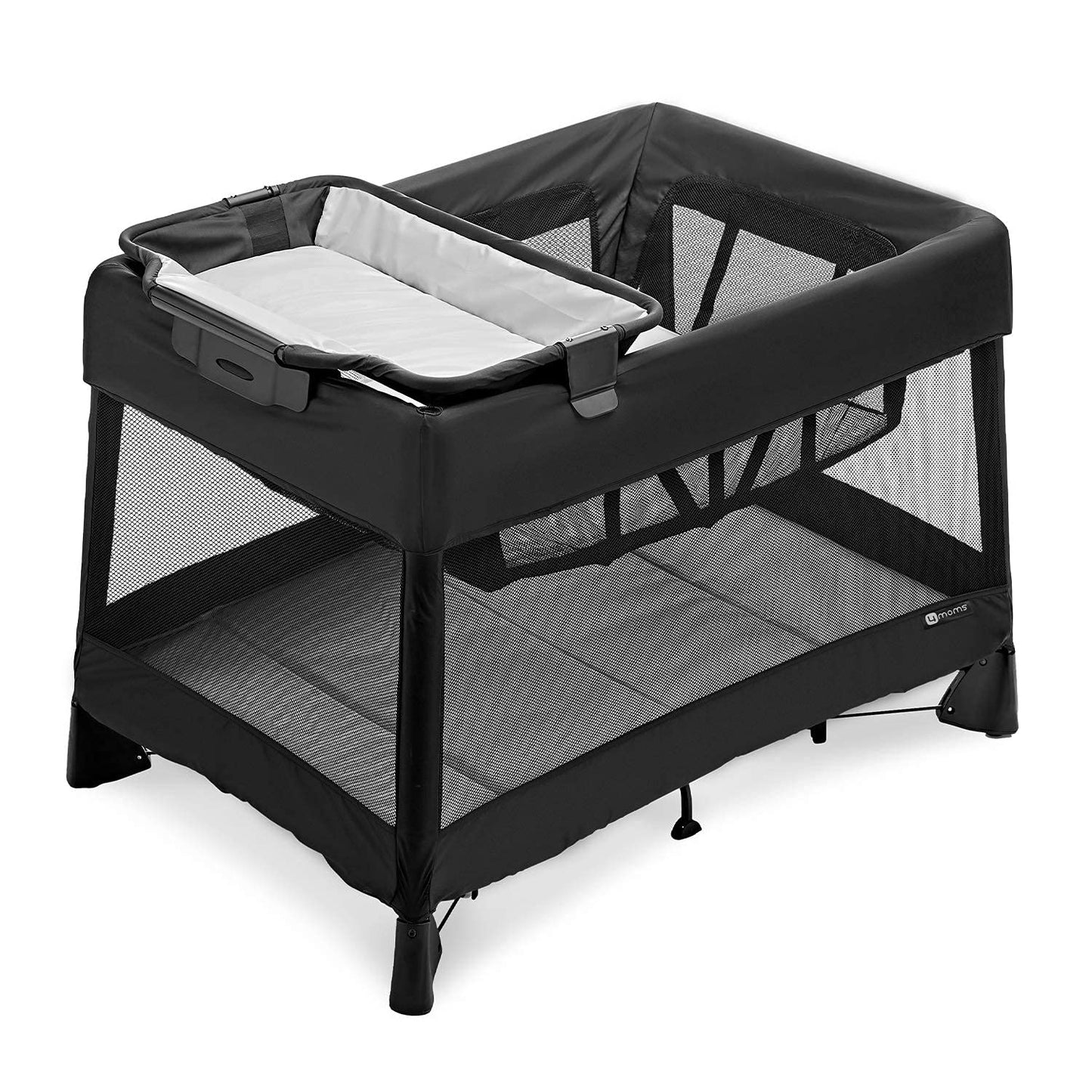 Breeze Plus Portable Playard with Removable Binet and Baby Changing Station, Easy One-Handed Setup, from The Makers of The mamaRoo