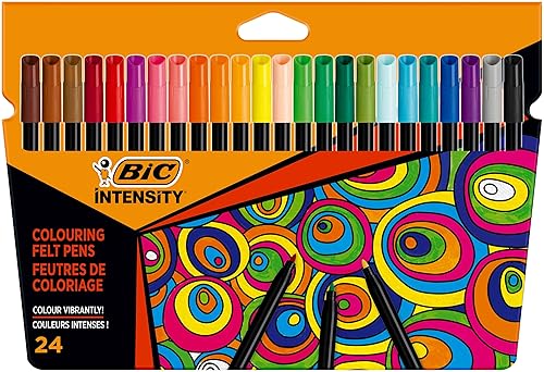 Vibrant Felt Tip Pens, 24 Pack