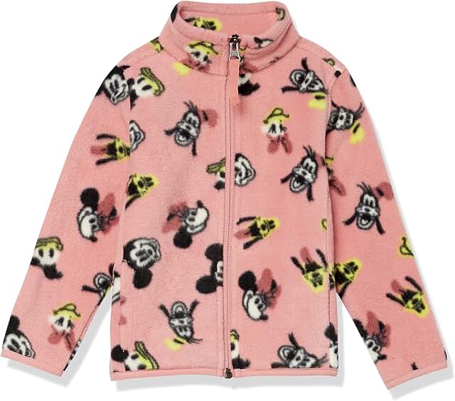 Girls' Polar Fleece Full-Zip Mock Jackets