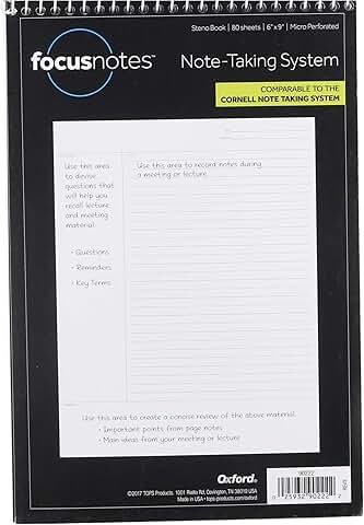 White Ruled Notebook for Steno Projects