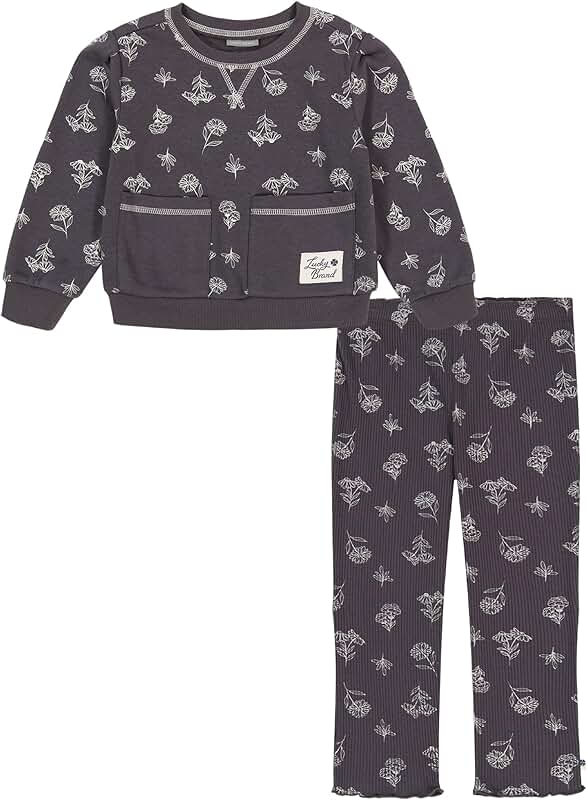 Girls' Fleece Two-Piece Fashion Set