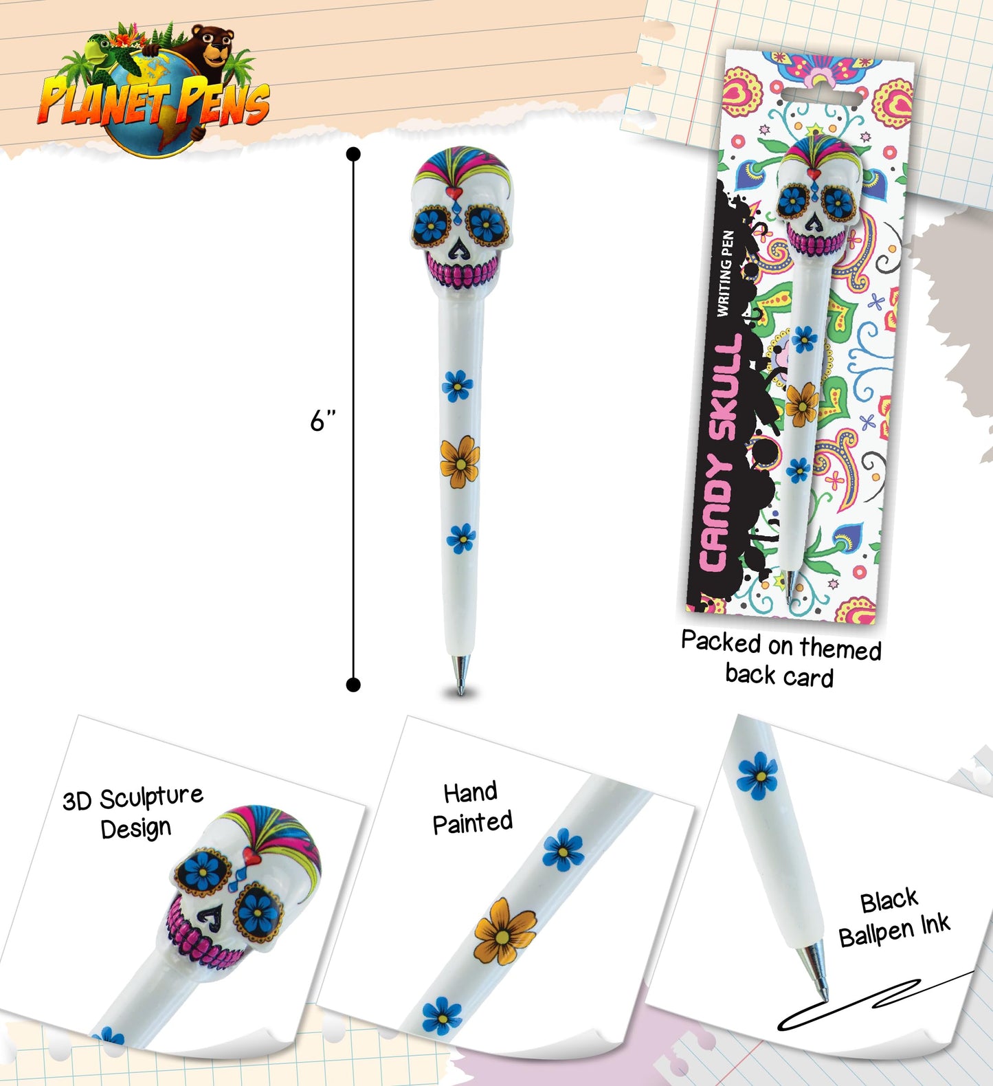 Colorful Candy Writing Pen for Kids and Adults