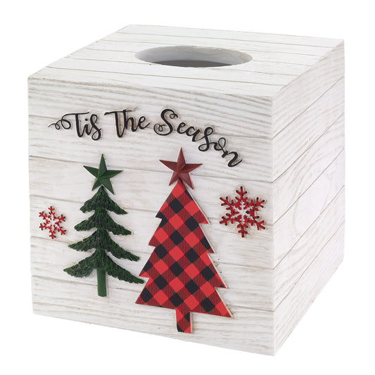 Tis The Season  Tissue Box Cover, Multicolor