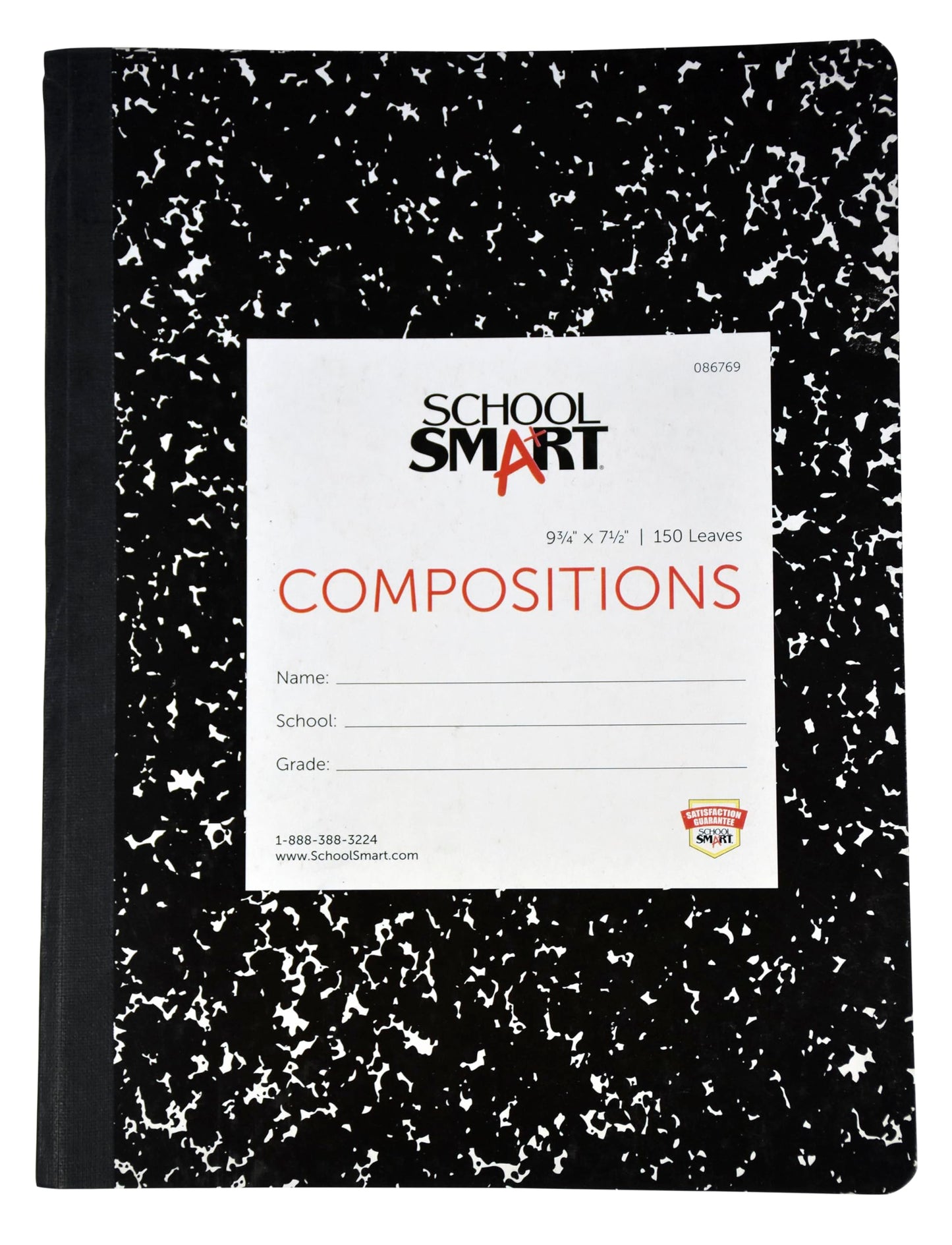 Hard Cover Ruled Composition Book, 150 Sheets
