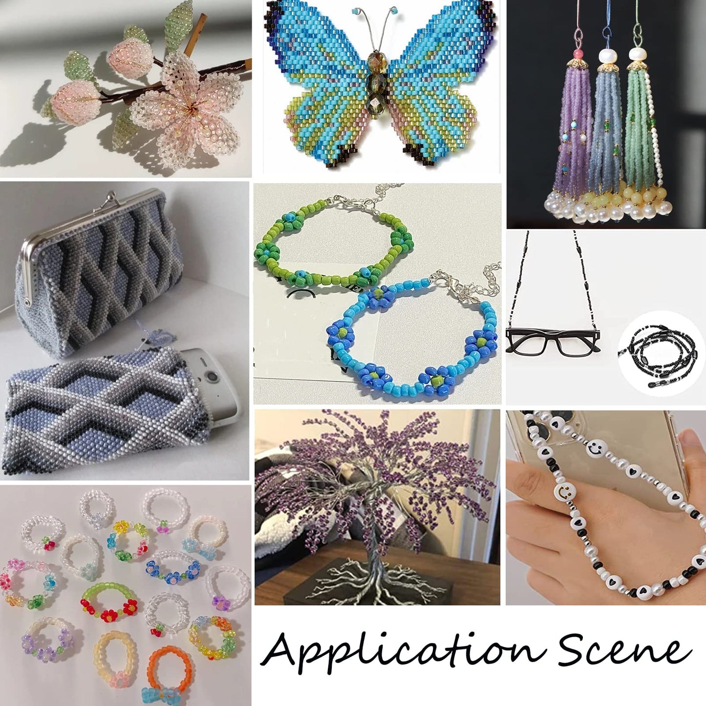 Blue Seed Beads for Jewelry Making and Crafts