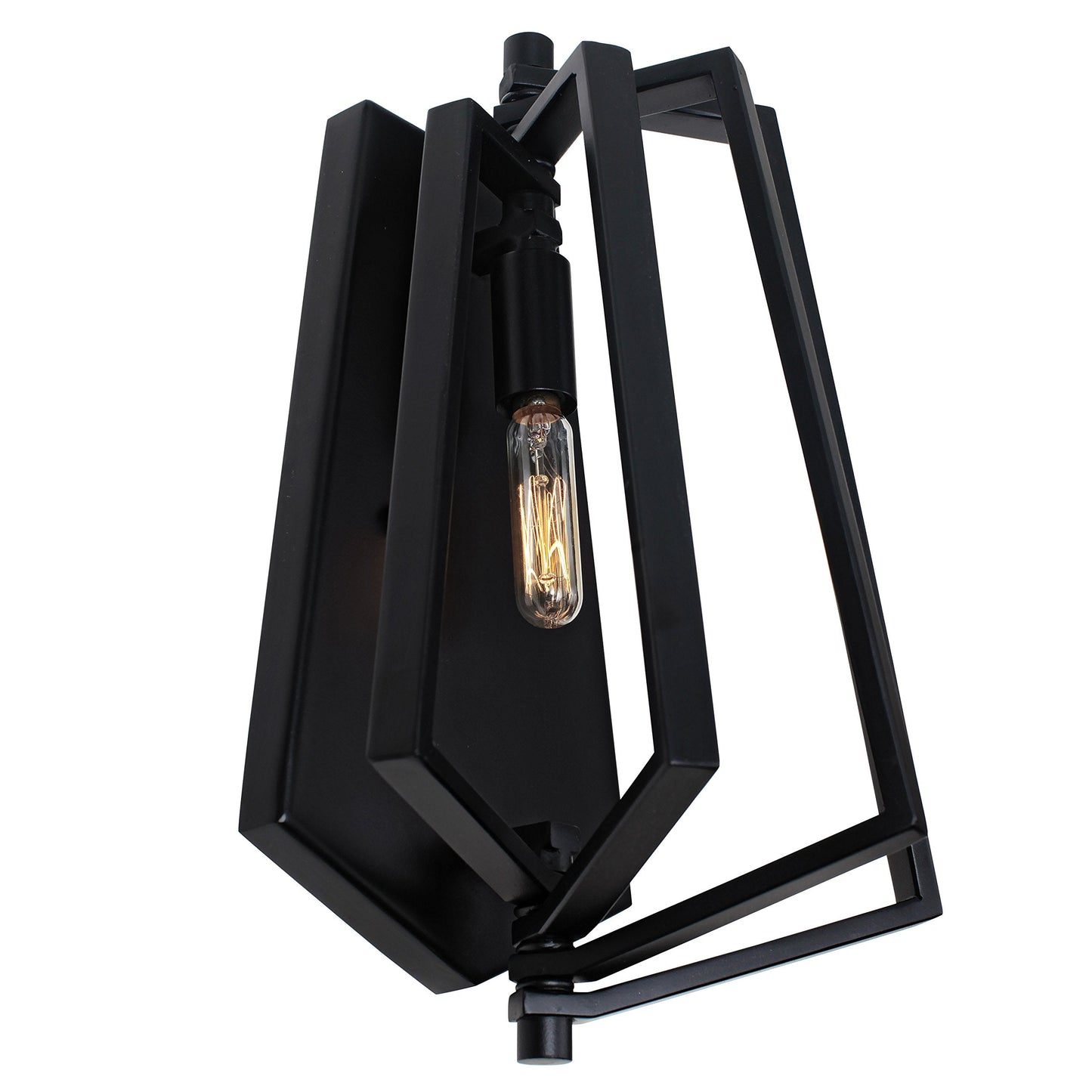262W01BL Gymnast Wall Sconce, Black