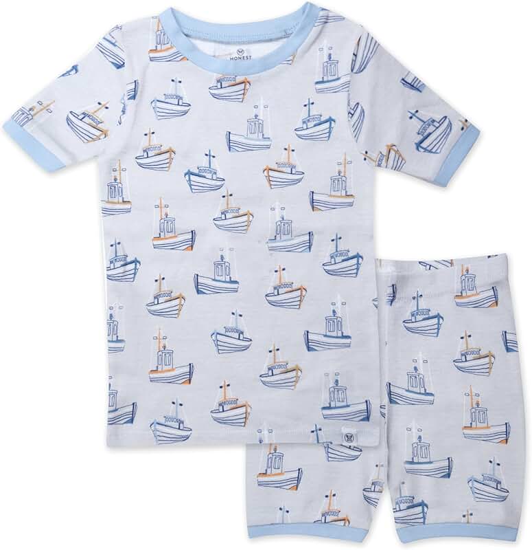 Baby Short Sleeve Pajamas Pack in Organic Cotton