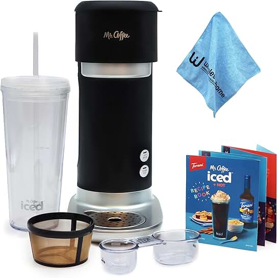 Single Serve Hot and Cold Coffee Maker with 22 oz Tumbler
