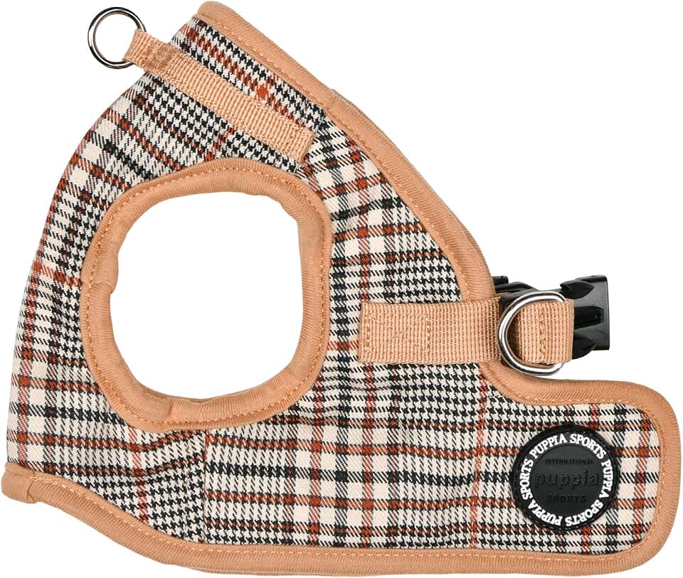 Step-in Checkered Dog Harness for Small and Medium Dogs