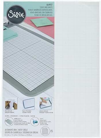 Sticky Grid Sheets, 8 1/4" x 11 5/8", 5 Pack