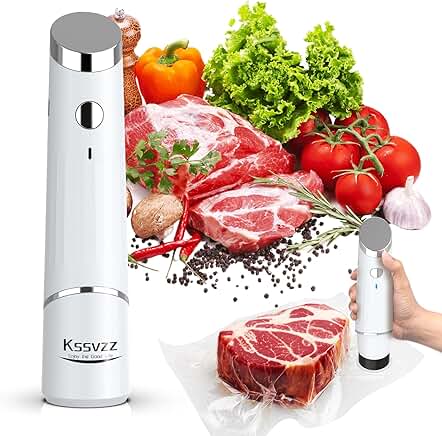 Portable Handheld Food Vacuum Sealer with Reusable Bags