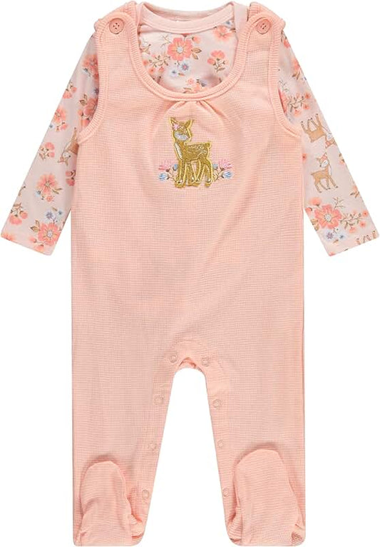Soft and cozy 2-piece baby outfit with snaps