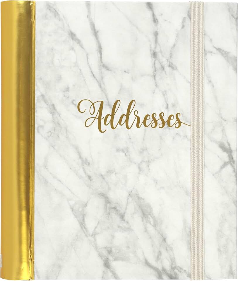 Large marble address book