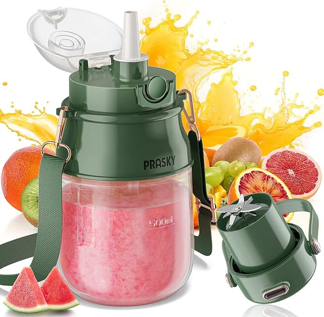 Portable personal blender for shakes and smoothies