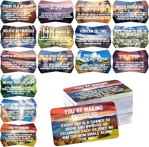 300 Motivation and Inspiration Affirmation Cards for Recovery