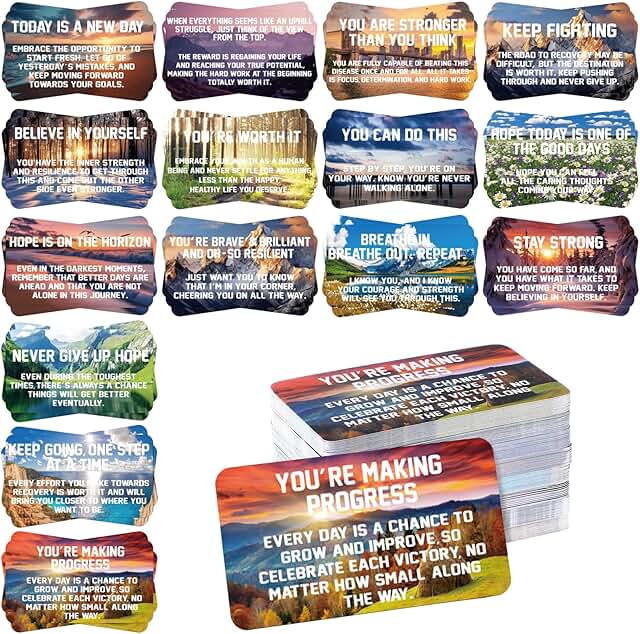 300 Motivation and Inspiration Affirmation Cards for Recovery