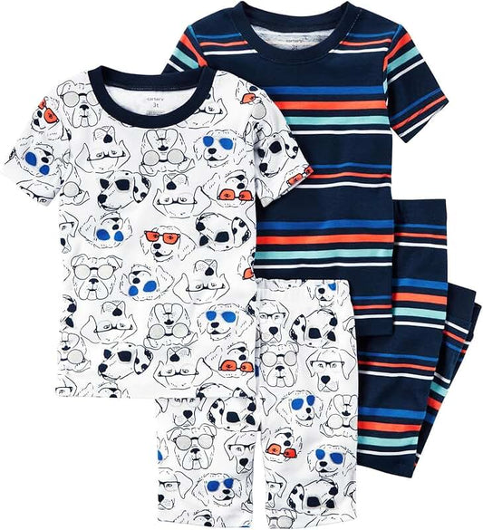 Baby Boys' 4-Piece Cotton Set