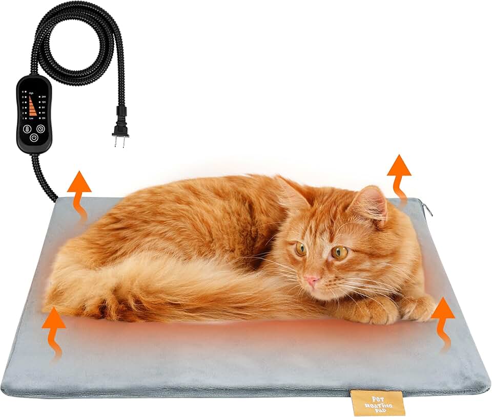 Pet Heating Pad for Dogs and Cats with Adjustable Temperature