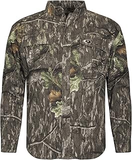 Men's Long Sleeve Cotton Camo Hunting Shirt