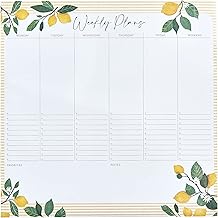 Undated Weekly Desktop Calendar with Lemons Print