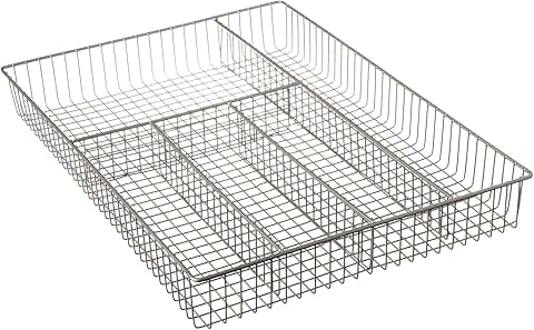 Large Silverware Drawer Organizer with 5 Compartments