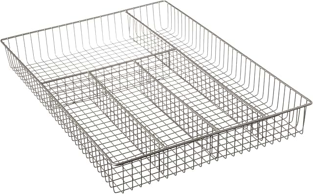 Large Silverware Drawer Organizer with 5 Compartments