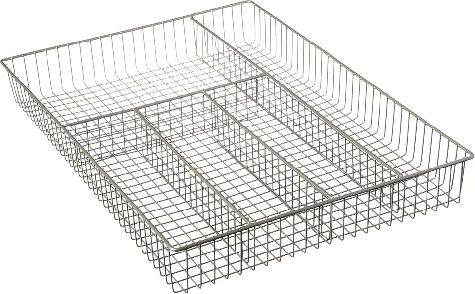 Large Silverware Drawer Organizer with 5 Compartments