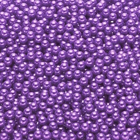 2500 Faux Purple Pearl Beads for Crafts and Decor