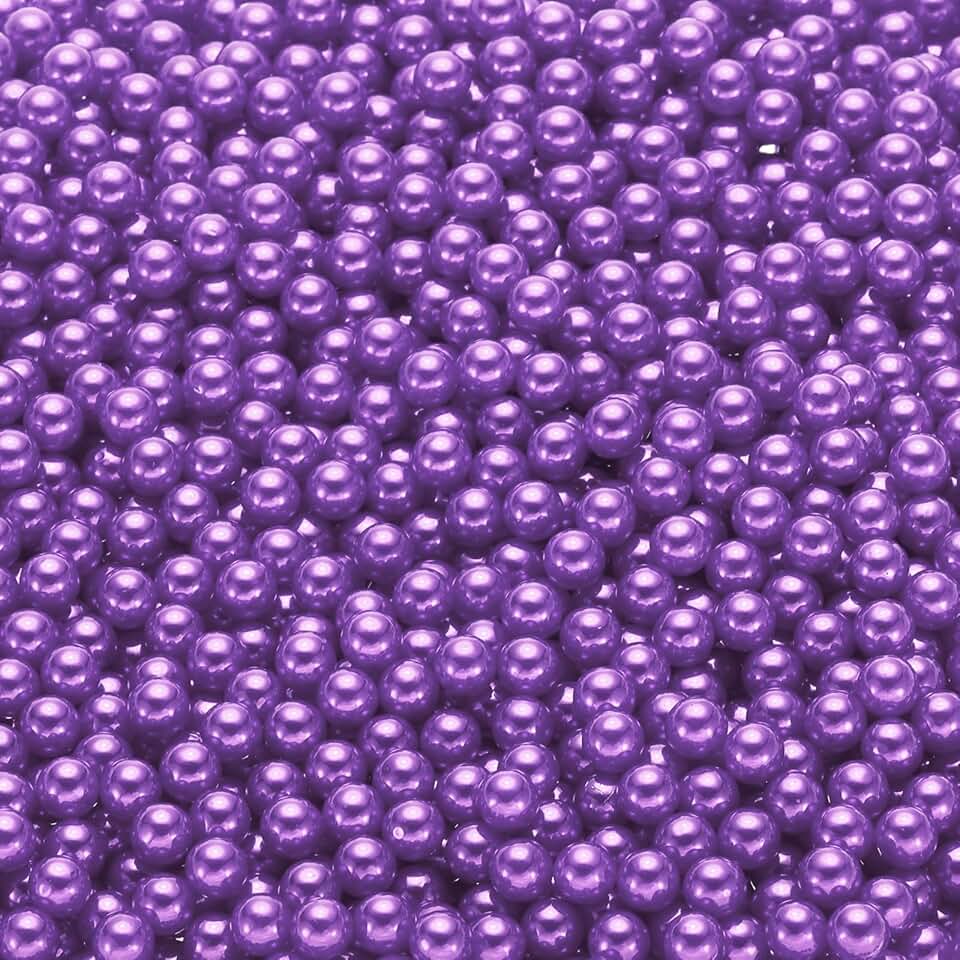 2500 Faux Purple Pearl Beads for Crafts and Decor
