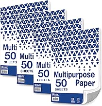 Blank White Printer Paper, 8.5 x 11 inches, 50 sheets